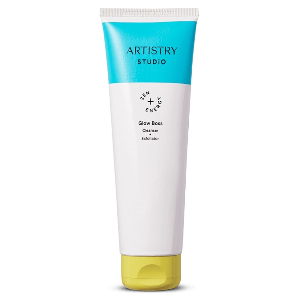 Artistry Studio Glow Boss Cleanser Exfoliator - Blue and White